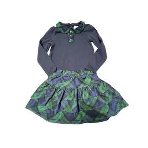 Gymboree Holiday Plaid Shirt and Skirt Outfit Size 8